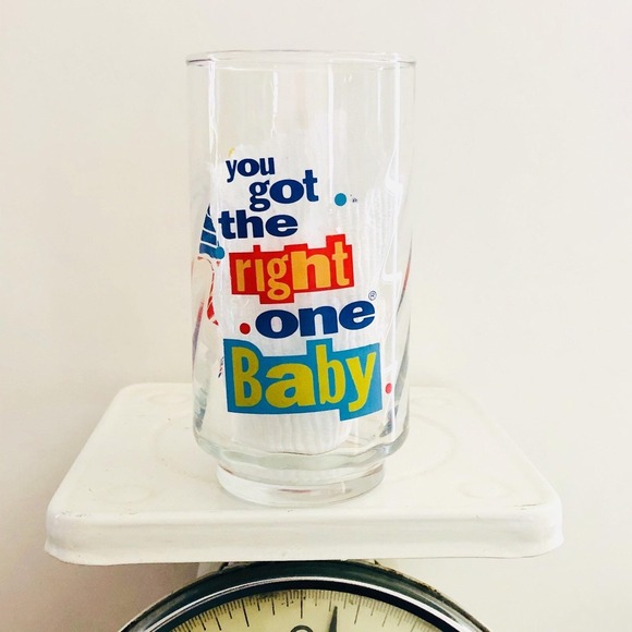 Vintage Diet Pepsi Uh Huh "You Got The Right One Baby" Glasses Tumblers Set Of 2 - Picture 5 of 6